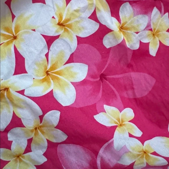 Baby Girls Tropical Hawaiian Hibiscus Summer Sundress in Bright Pink & Yellow - Picture 6 of 6